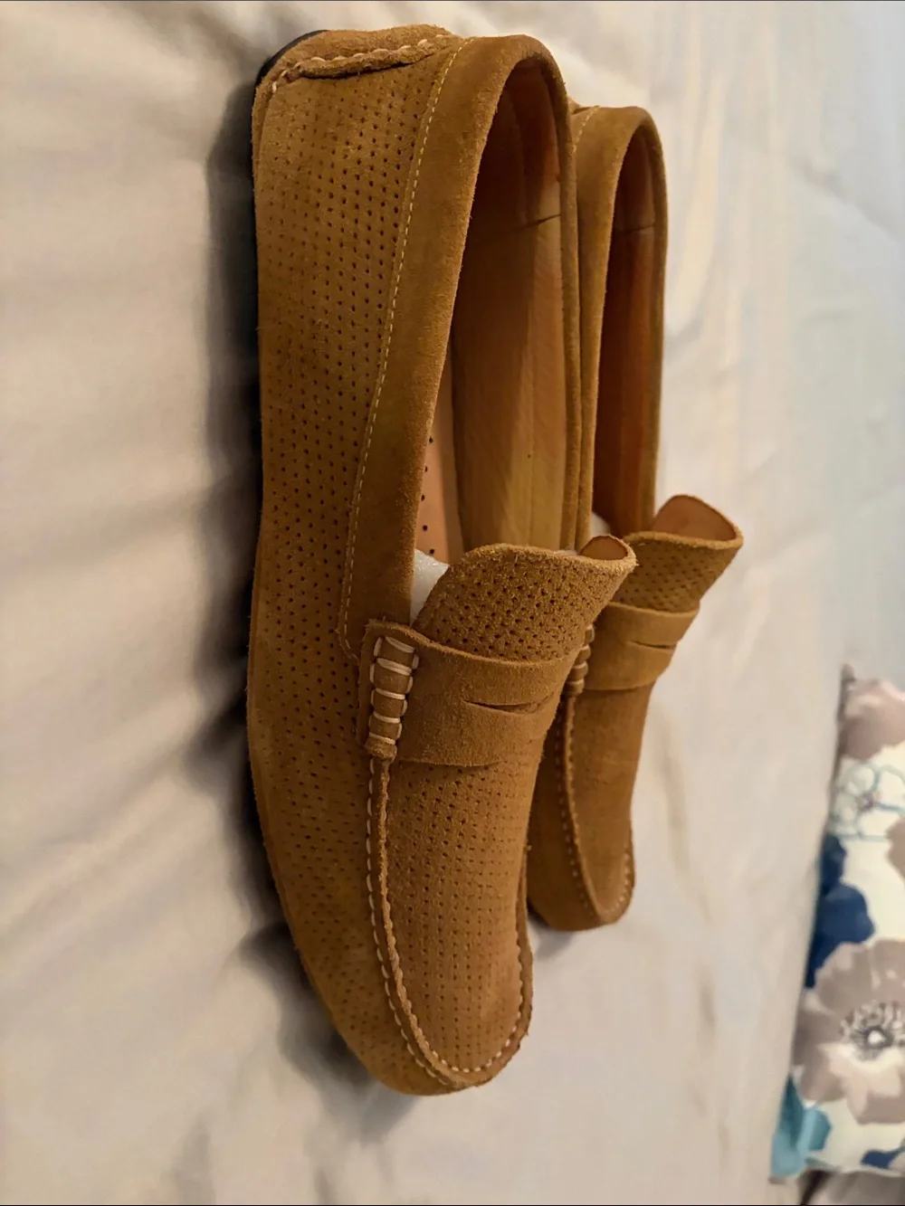 Men’s Flag Ltd. Suede Penny Loafers - Tan (size 11.5)